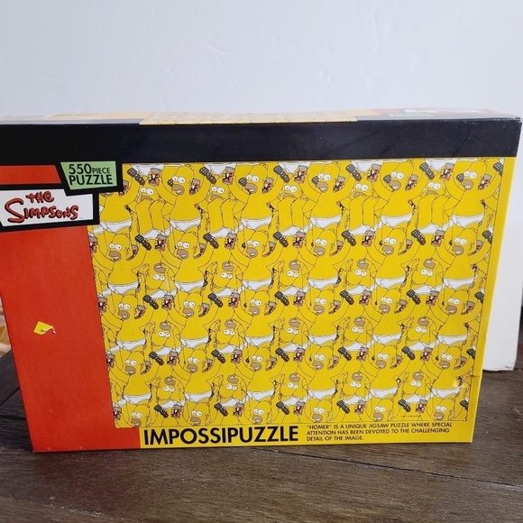 The Simpsons Impossipuzzle 550 Piece Jigsaw Puzzle Homer - Picture 1 of 9